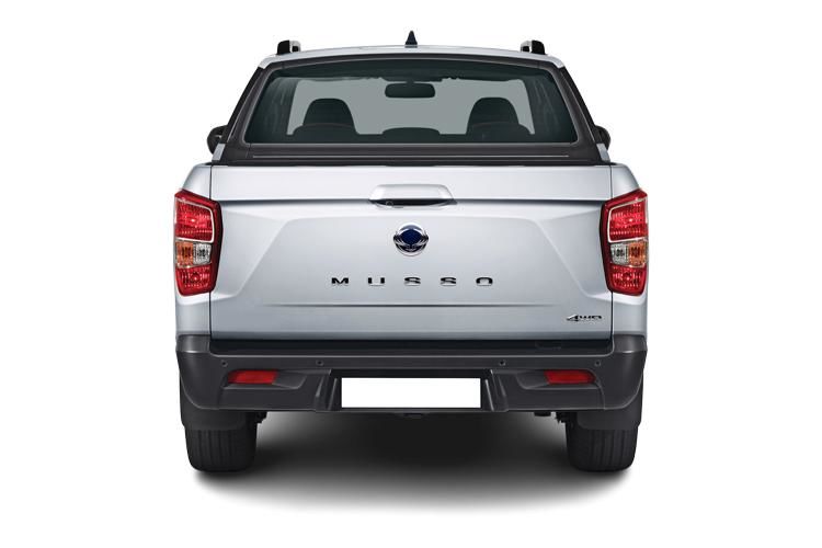 kgm musso 2.2 double cab pick up rebel auto back view