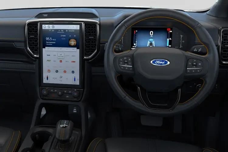 ford ranger pick up d/cab platinum 3.0 ecoblue v6 240 auto inside view