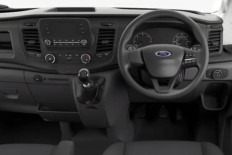 ford transit 2.0 ecoblue 130ps h3 leader van inside view