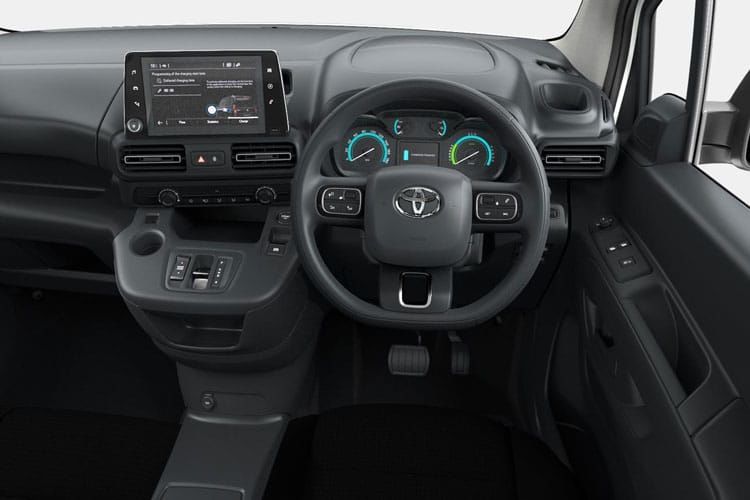 toyota proace city icon van 50kwh auto [11kwch] inside view