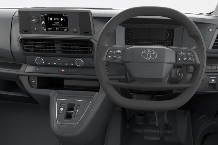 toyota proace 100kw active 75kwh platform cab auto inside view