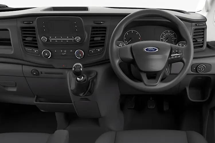 ford transit 2.0 ecoblue 165ps trend premium d/cab dropside dap inside view