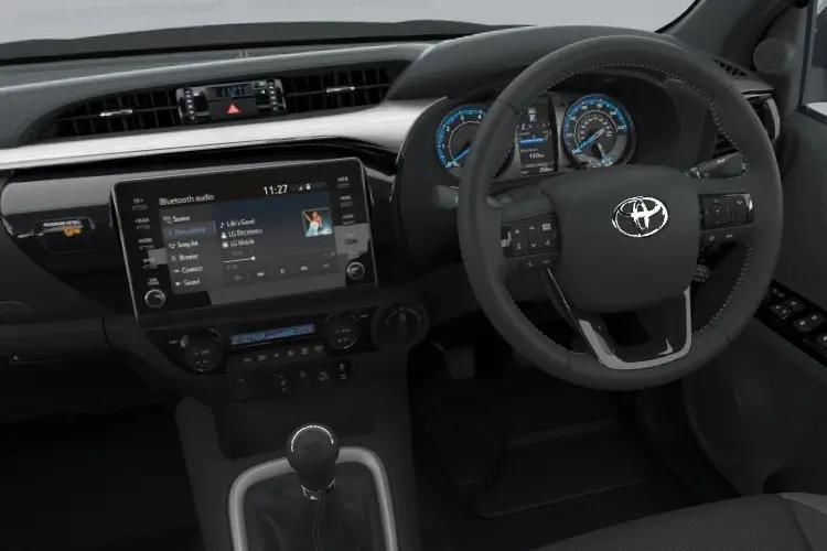toyota hilux invincible x d/cab pick up 2.8 hybrid 48v auto inside view