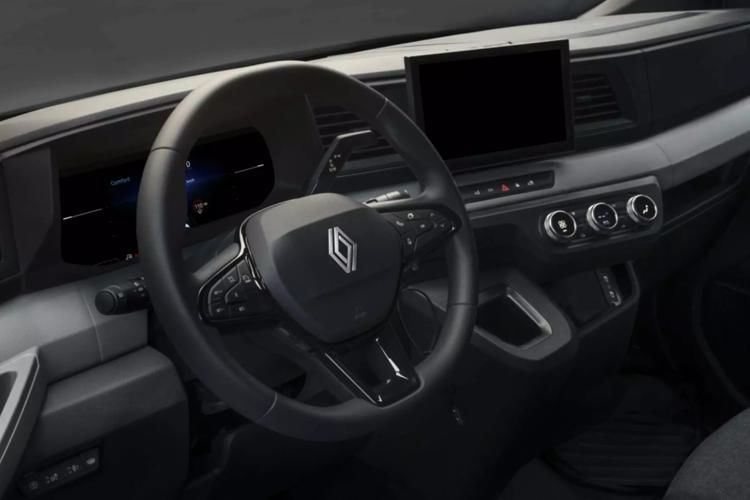 renault master lm35 blue dci 150 extra medium roof van inside view