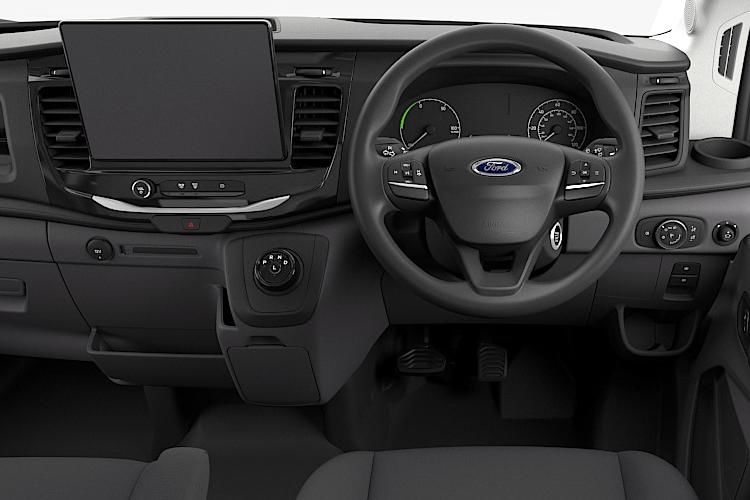 ford transit 198kw 68kwh h3 trend d/cab van auto [nav] inside view