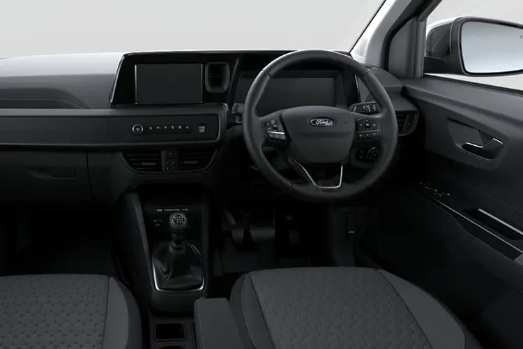 ford transit courier 100kw 43kwh trend van auto inside view