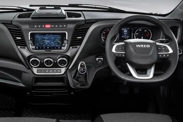 iveco daily 140kw 74kwh dropside 4100 wb auto inside view