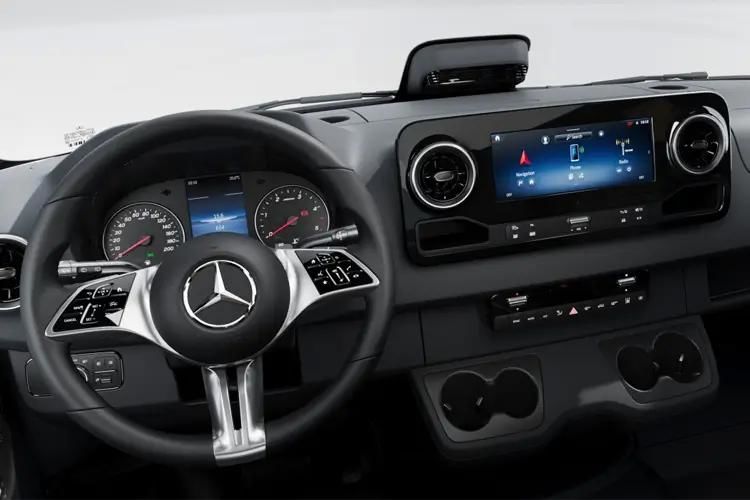 mercedes-benz sprinter 3.5t progressive chassis cab 9g-tronic inside view