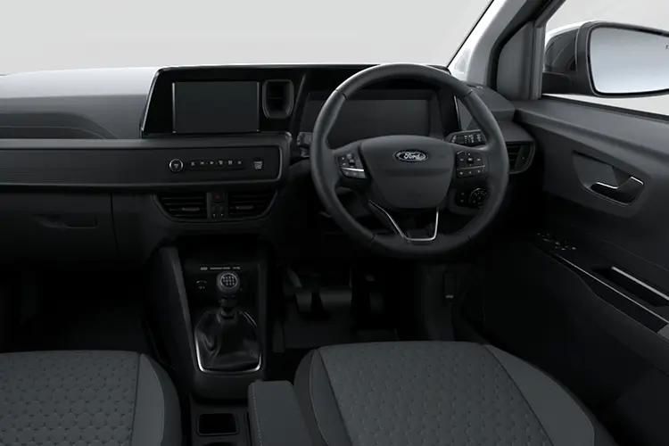 ford transit courier 1.0 ecoboost leader van inside view