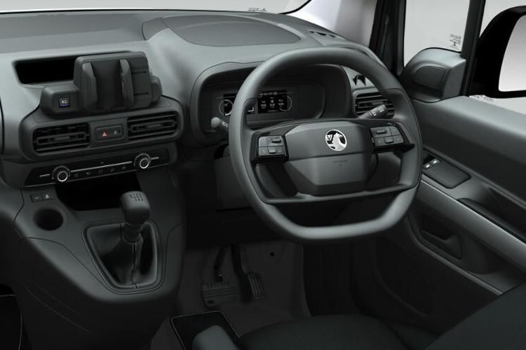 vauxhall combo cargo 1.5 turbo d 100ps prime h1 van inside view